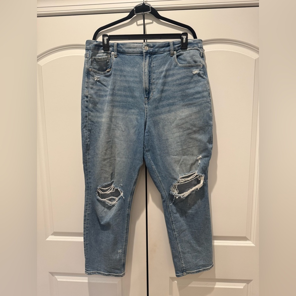 Distressed Blue Jeans